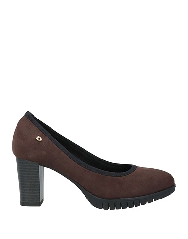 DONNA SERENA Pump Dark brown Textile fibers