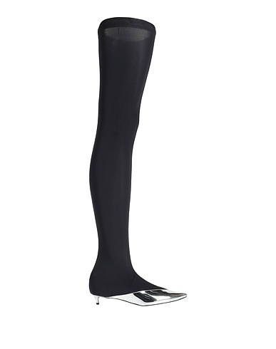 GIVENCHY Boots Silver 70% Lycra®, 30% Calfskin