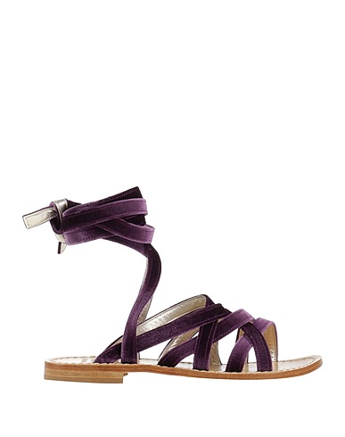 SEMICOUTURE Sandali Viola Fibre tessili
