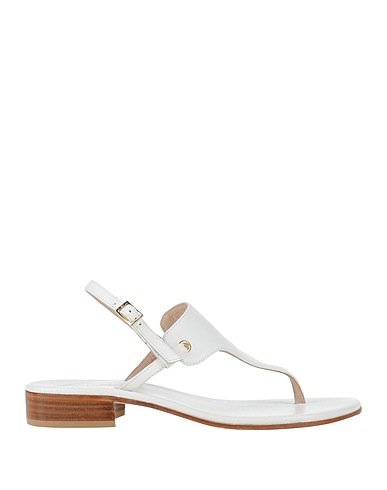 MODA POSITANO Infradito Bianco Pelle