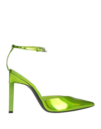 THE ATTICO Pump Lime green Textile fibers