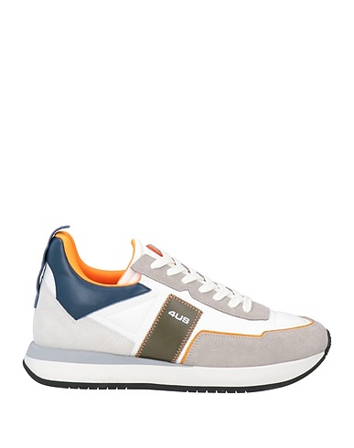 PACIOTTI 4US Sneakers Grey Leather, Textile fibres