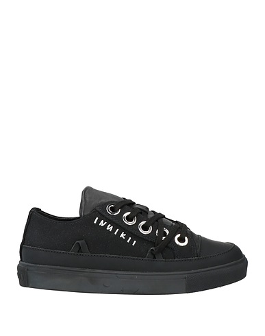 INUIKII Sneakers Black Leather, Textile fibers