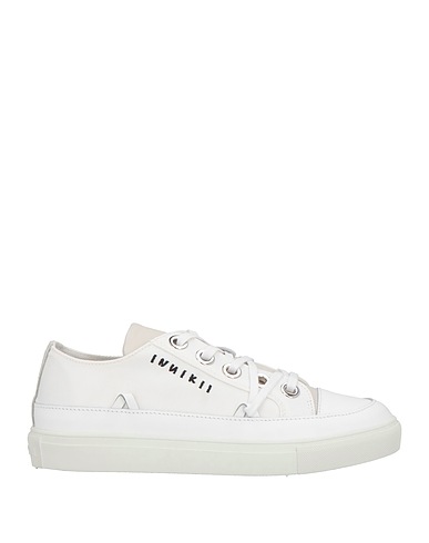 INUIKII Sneakers White Leather, Textile fibres