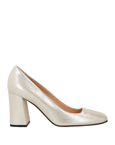 SERGIO ROSSI Court Platinum Leather