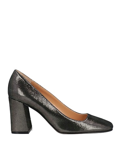 SERGIO ROSSI Court Charcoal Leather
