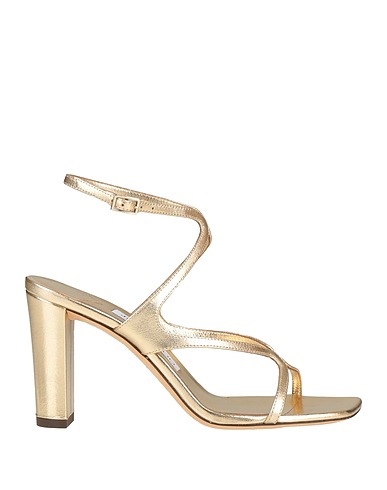 JIMMY CHOO Sandals Gold Leather
