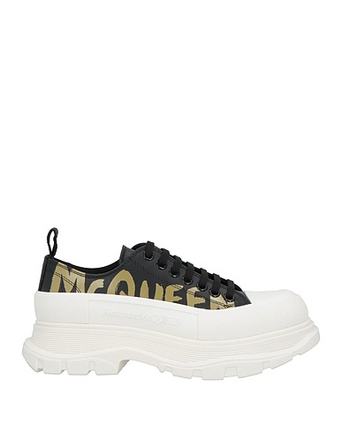 MCQUEEN Sneakers Black Leather, Rubber