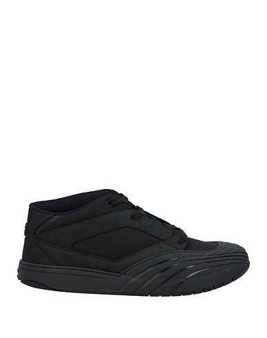GIVENCHY Sneakers Black Calfskin, Textile fibers, Rubber
