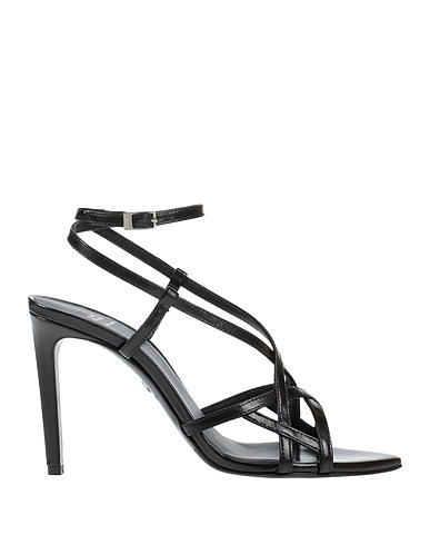 AMI ALEXANDRE MATTIUSSI Sandals Black Leather