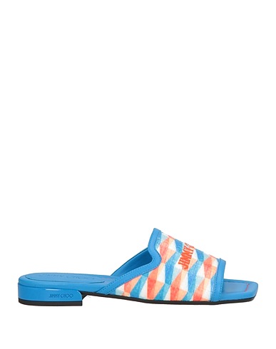 JIMMY CHOO Sandals Azure Leather, Textile fibres