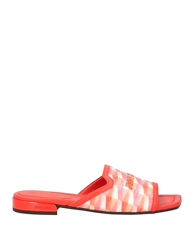 JIMMY CHOO Sandali Corallo Pelle, Fibre tessili