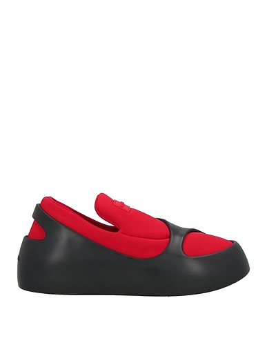 FERRAGAMO Sneakers Red Textile fibers, Rubber