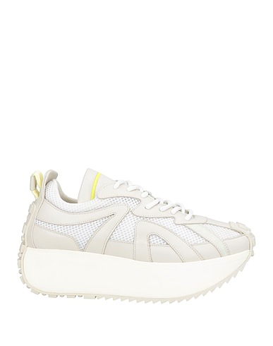INUIKII Sneakers Off white Leather, Textile fibres