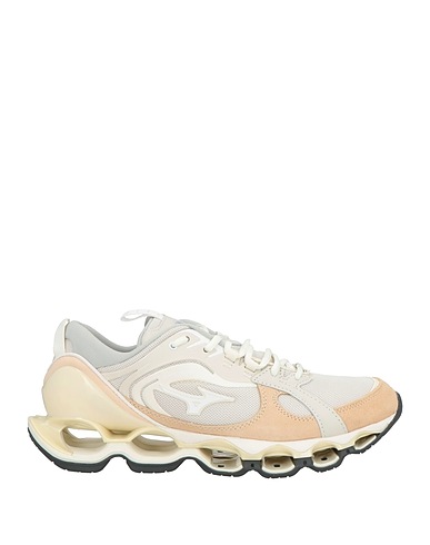 MIZUNO Sneakers Light grey Leather, Textile fibres