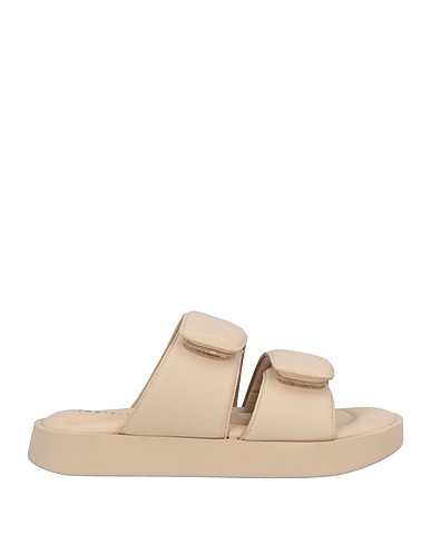 INUIKII Sandals Beige Textile fibres