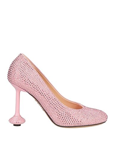 LOEWE Court Pink Leather, Textile fibres