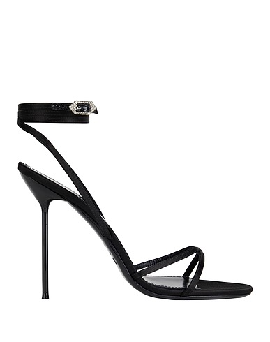 PARIS TEXAS Sandals Black Textile fibers