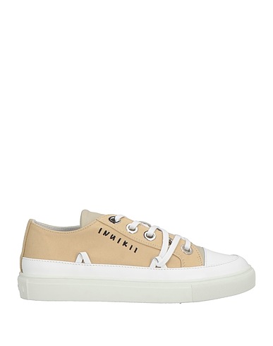 INUIKII Sneakers Beige Leather, Textile fibres