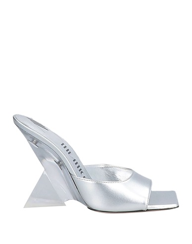 THE ATTICO Sandalen Silber Leder
