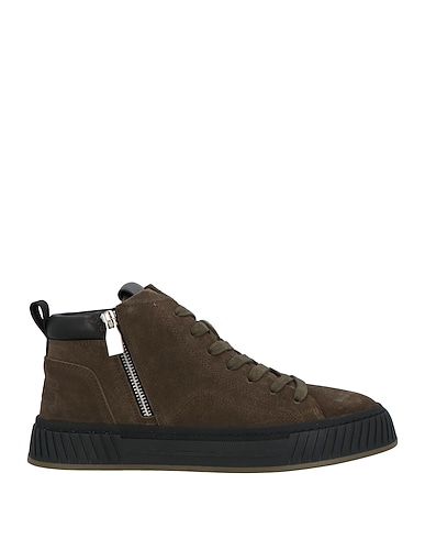 PACIOTTI 4US Sneakers Military green Leather