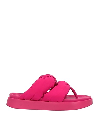 INUIKII Flip flops MAGENTA Leather, Textile fibers