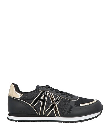 ARMANI EXCHANGE Sneakers Black Textile fibers