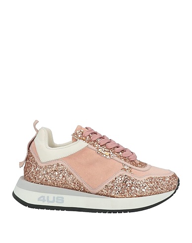 PACIOTTI 4US Sneakers Pink Leather, Textile fibres