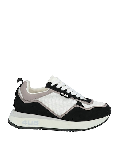 PACIOTTI 4US Sneakers Black Leather, Textile fibres