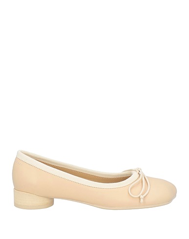 MM6 MAISON MARGIELA Ballet flats Blush Leather, Textile fibers