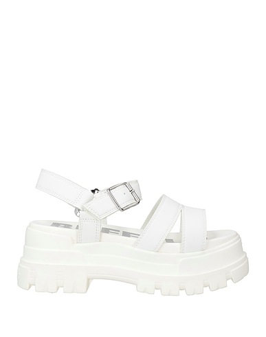 BUFFALO Sandals White Textile fibres