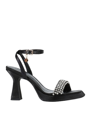 MANUFACTURE D'ESSAI Sandals Black Textile fibres