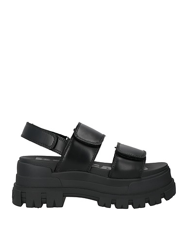 BUFFALO Sandals Black Textile fibers