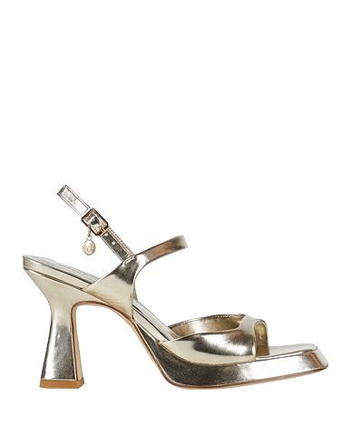 MANUFACTURE D'ESSAI Sandals Platinum Textile fibres