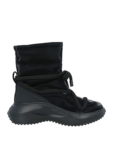VIC MATIĒ Ankle boot Black Leather, Textile fibers