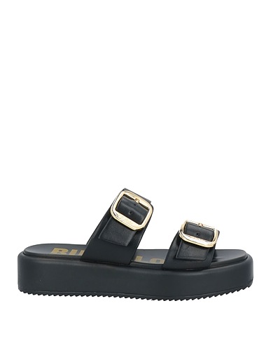 BUFFALO Sandals Black Textile fibres