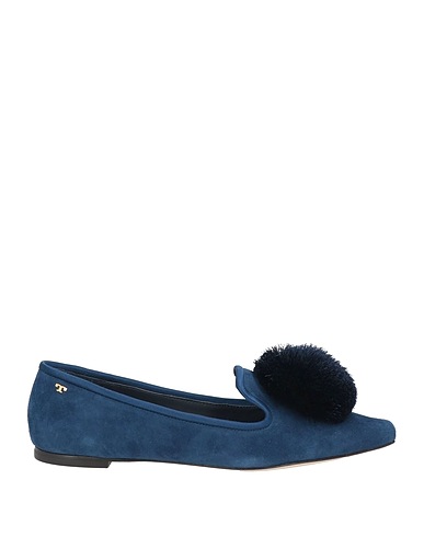 TORY BURCH Loafers Navy blue Leather