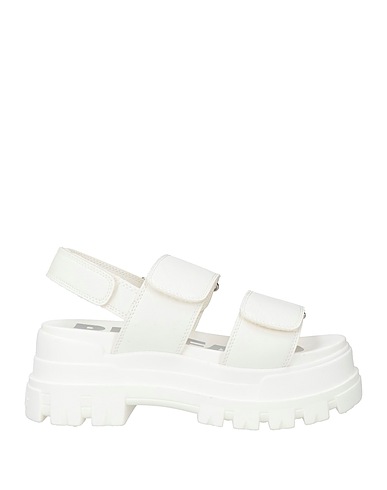 BUFFALO Sandals White Textile fibres