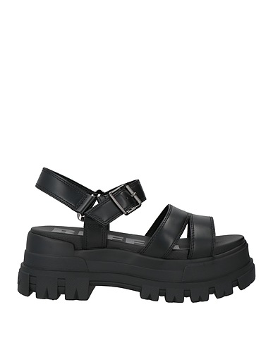 BUFFALO Sandals Black 100% Polyester
