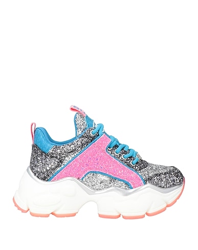 BUFFALO Sneakers Braungrau Gewebefasern