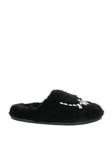 SIMONE ROCHA Slides and slippers Black Textile fibres