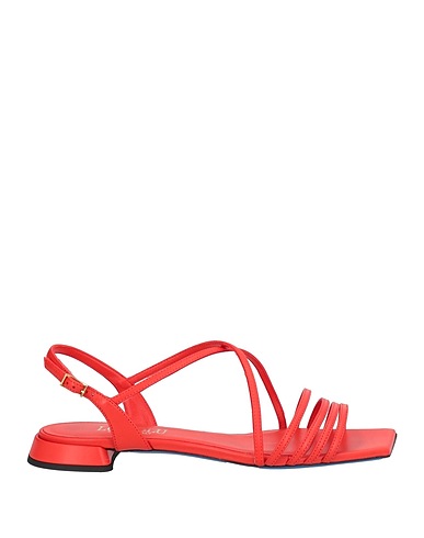 LORIBLU Sandals Red Leather