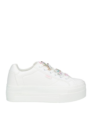 BUFFALO Sneakers White Textile fibres