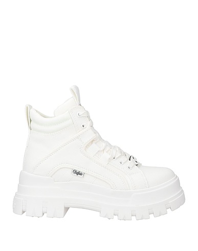 BUFFALO Ankle boot White Textile fibers
