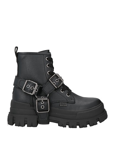 BUFFALO Ankle boot Black Textile fibres
