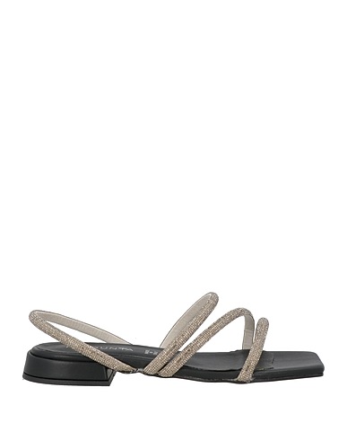 PREGUNTA Sandals Grey Textile fibres