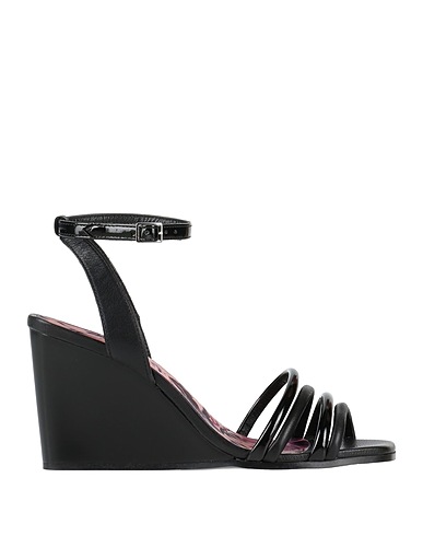 APEPAZZA Sandals Black Leather