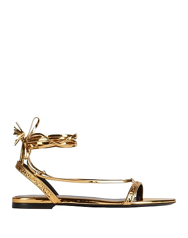 TOM FORD Sandals Gold Calfskin, Brass