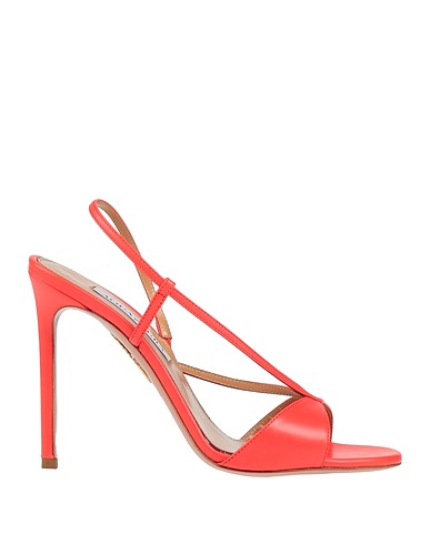 AQUAZZURA Sandals Tomato red Leather