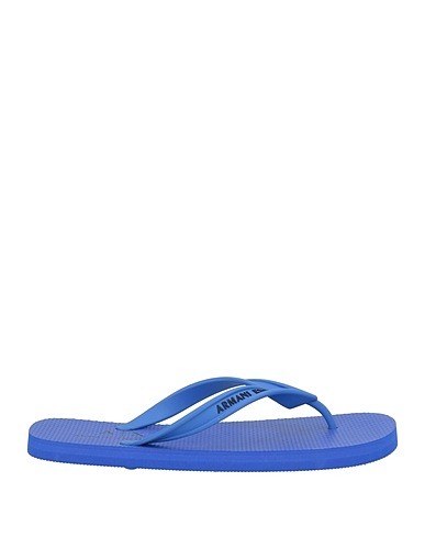 ARMANI EXCHANGE Flip flops Navy blue Rubber